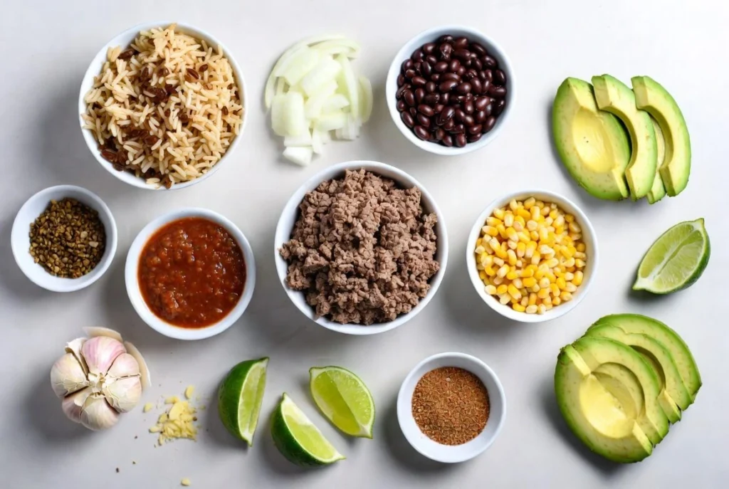 Ground Beef Burrito Bowl (20-Minute Meal Prep Dinner)